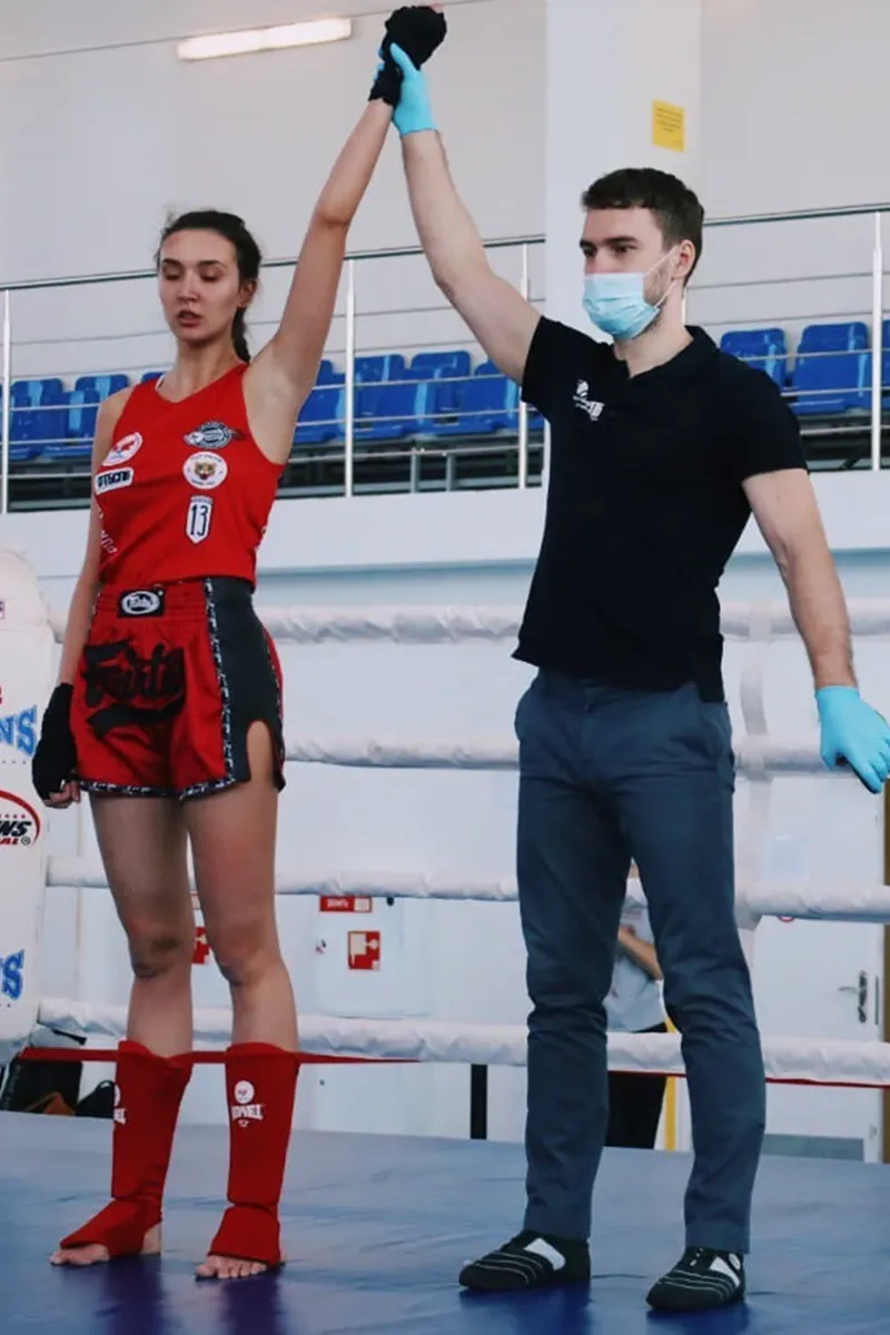 Фотография тренировки по тайскому боксу